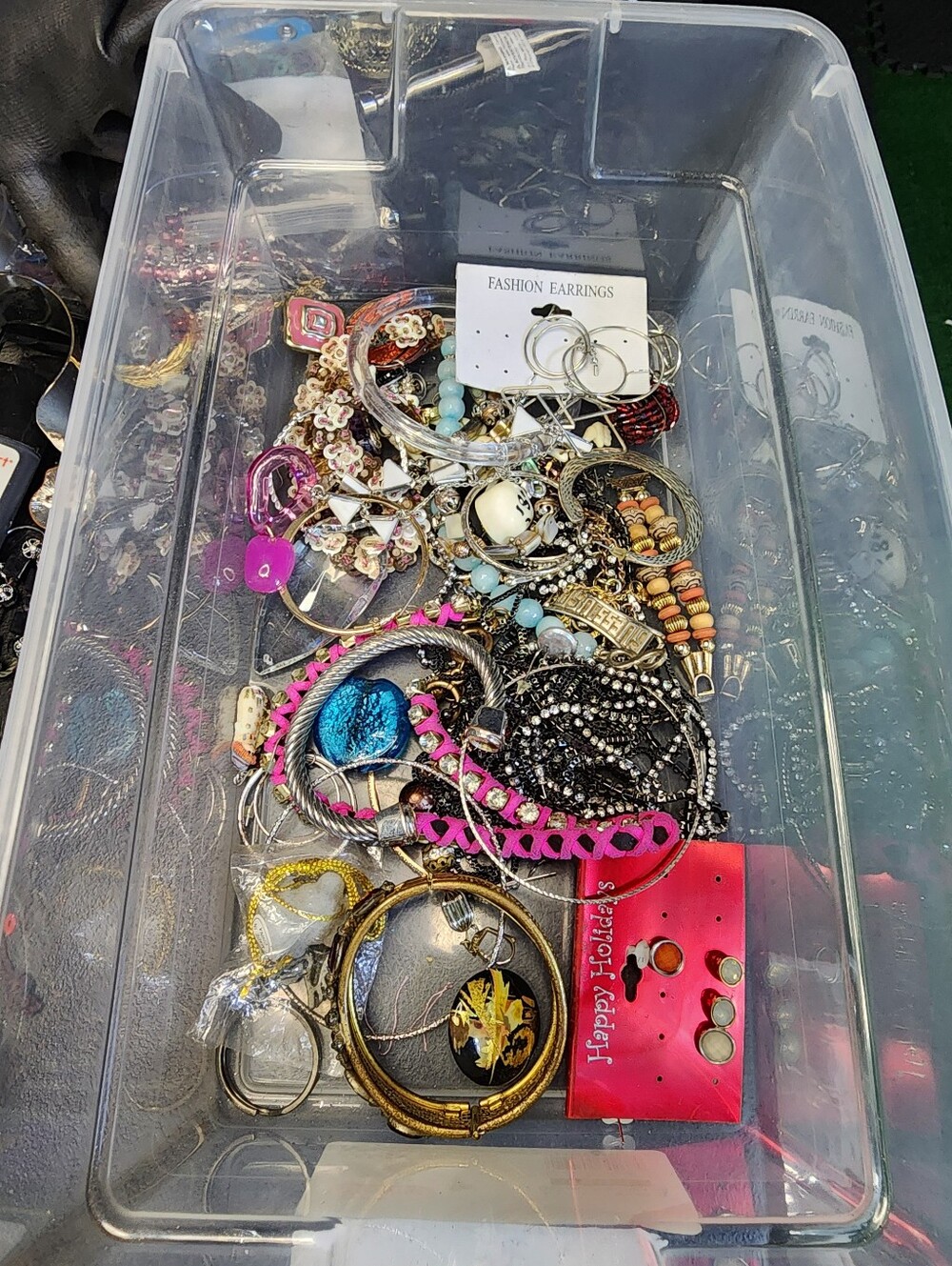 1lb Mixed Jewelry For Crafting May Or May Not Have Matches